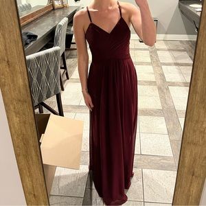 Azazie Formal/Prom Dress , Color-Chardonnay, Fabric-Chiffon, FloorLength